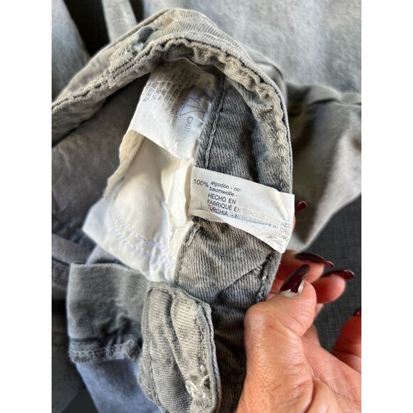 Zara Womens Size 4 Distressed Straight Leg Jeans Grey Denim RN#77302 100% Cotton - Picture 11 of 13